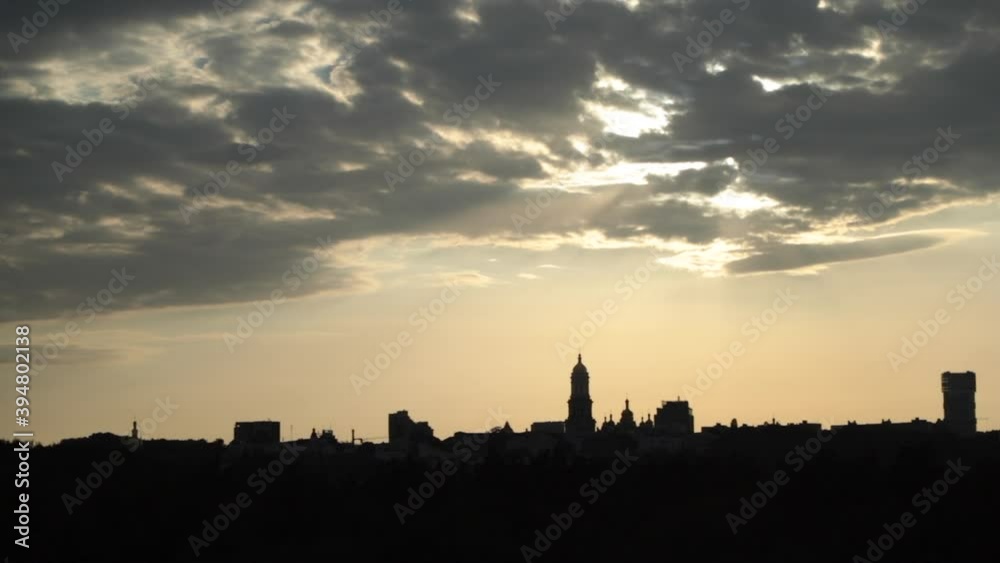 Shadows of the evening city. High quality FullHD footage Shadows of the evening city. High quality FullHD footage