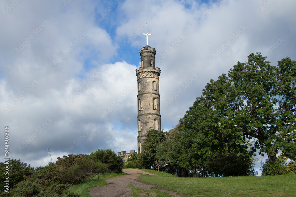 Nelson's monument view, Calton Hill, Edinburgh, Scotland