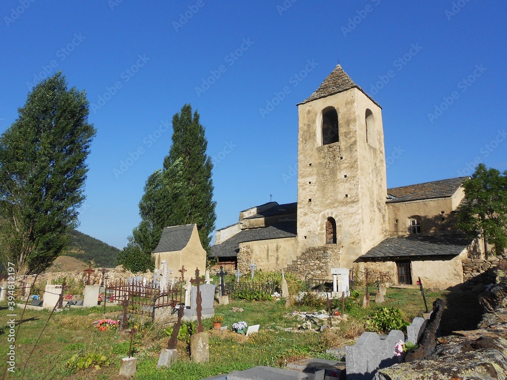 L'église de la Trinité et Sainte-Marie, a church located in Prats Balaguer, a hamlet in the Pyrénées-Orientales. department, southern France