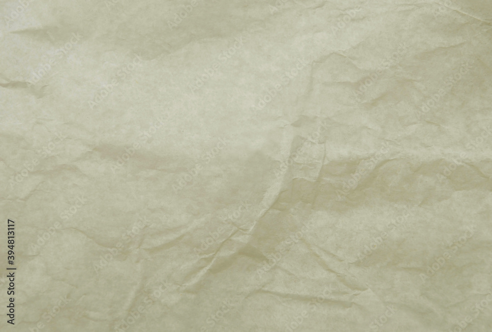 Wrinkled packaging paper background Wrinkled packaging paper background