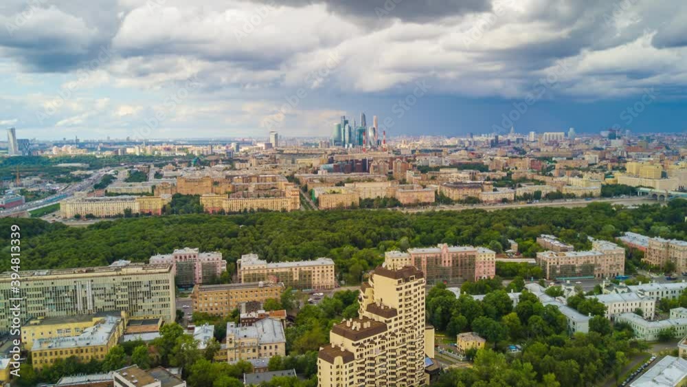 summer day famous moscow cityscape aerial timelapse panorama 4k russia summer day famous moscow cityscape aerial timelapse panorama 4k russia