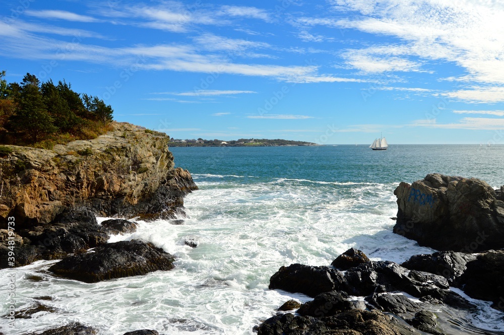 Sailboat in a Cove