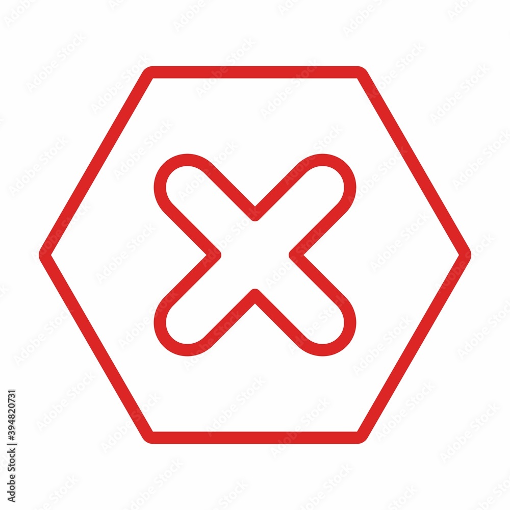 Obraz premium Wrong marks, Cross marks, Rejected, Disapproved, No, False, Not Ok, Wrong Choices, Task Completion, Voting. - vector mark symbols in red. Isolated icon.