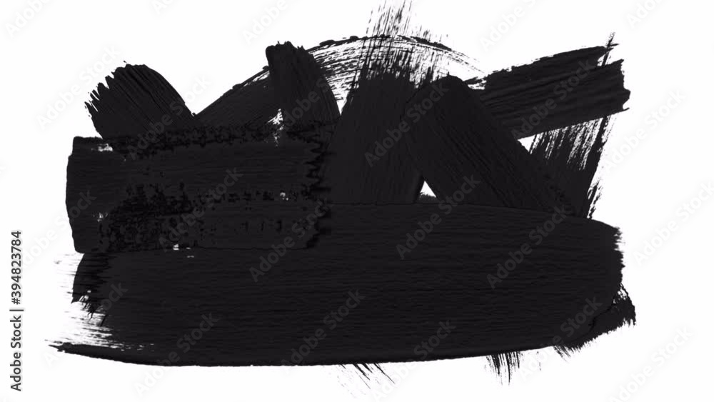 A set of abstract brush strokes in the form of a frame, transitions open with alpha channel (transparency). Hand drawn texture. Ideal for motion graphics, slideshows, transitions, fade, haze, reveal.