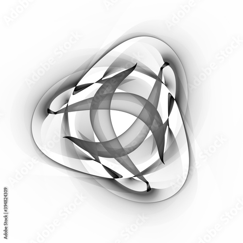 3D illustration of abstract fractal for creative design