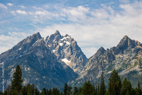 mountains and clouds