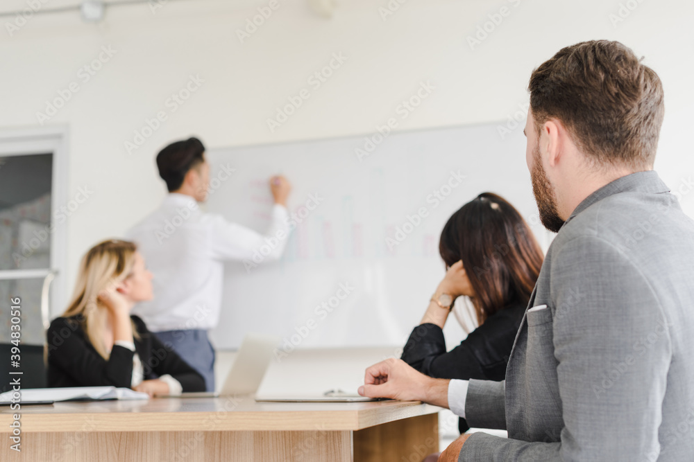 Business people brainstorming ideas for solving problems in company meeting rooms, the company staff meeting. Business people brainstorming ideas for solving problems in company meeting rooms, the company staff meeting.