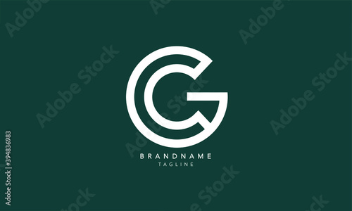 Alphabet letters Initials Monogram logo GC, CG, G and C