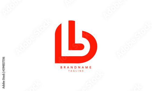 Alphabet letters Initials Monogram logo LB, BL, L and B