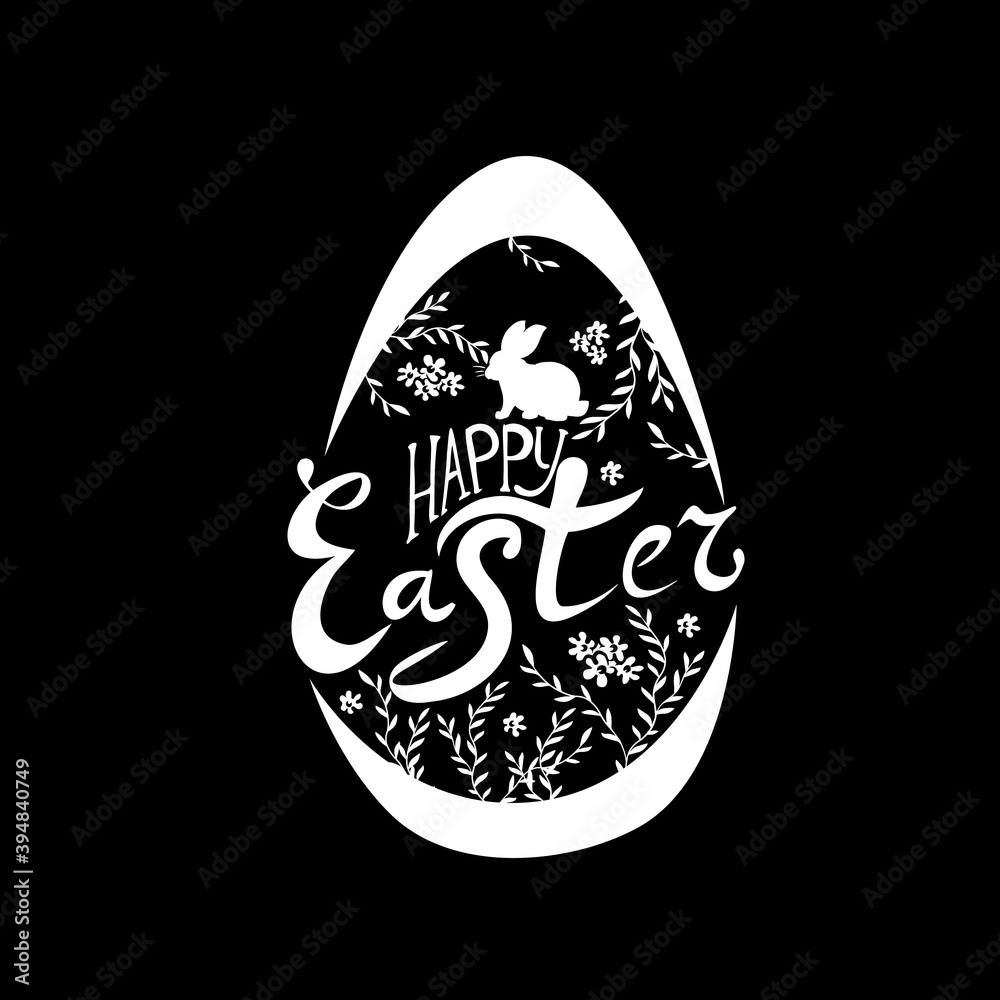 Happy Easter text. Vector illustration Happy Easter text. Vector illustration