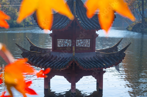 Late, autumn, scenery, of, Qingliangzhai, Scenic, Area, in, Wuhan, Hubei photo