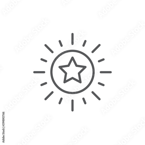 excellence icon, color, line, outline vector sign, linear style pictogram isolated on white. Symbol, logo illustration. Editable stroke. Pixel perfect