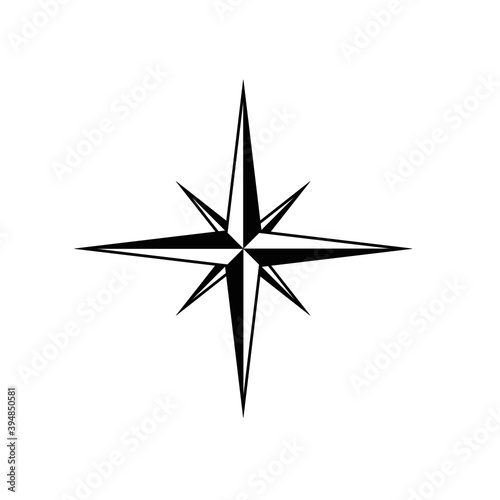 black and white compass