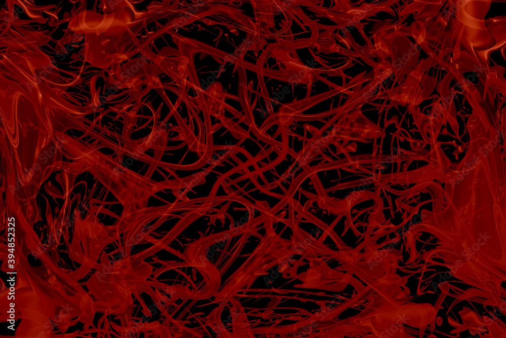 textura color rojo y fondo negro 