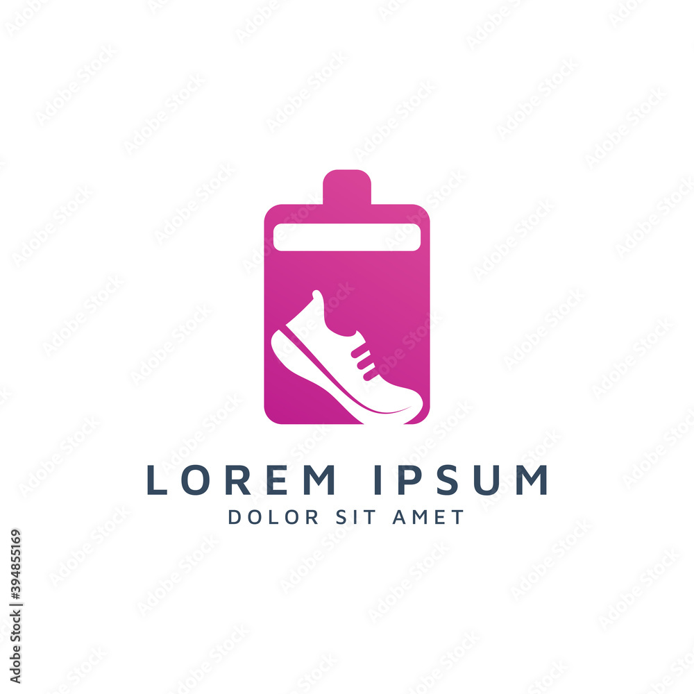 battery and shoes negative space logo design battery and shoes negative space logo design