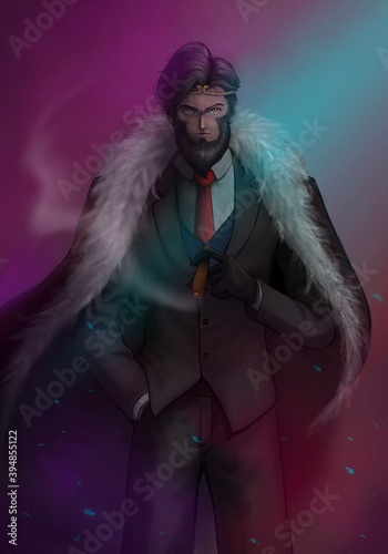 portrait of a person in a suit wukong photo