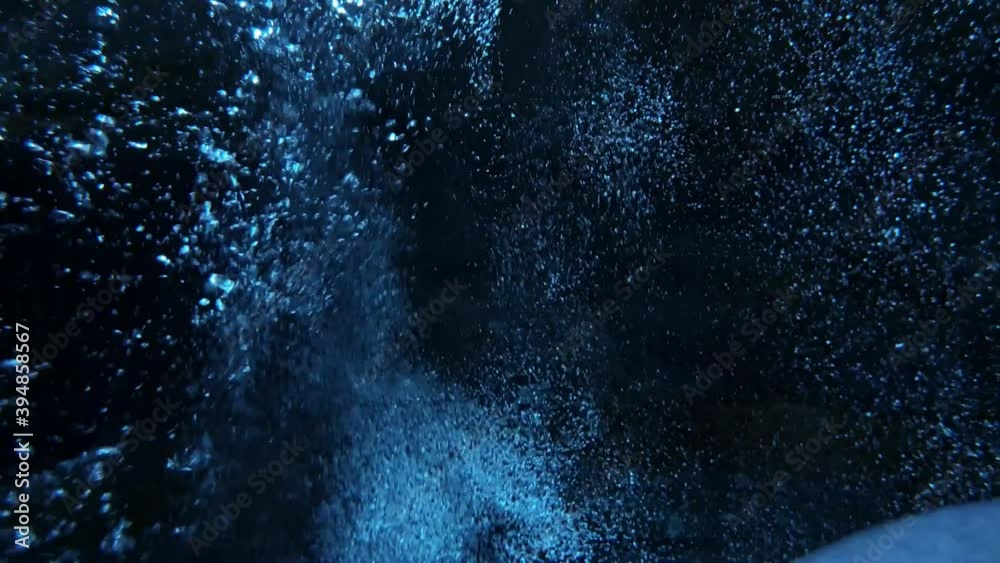 Big fish and violent water bubbles Big fish and violent water bubbles