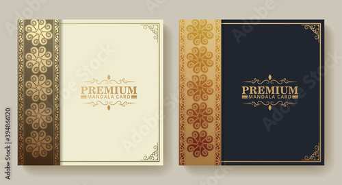 Premium Gold pattern texture menu design