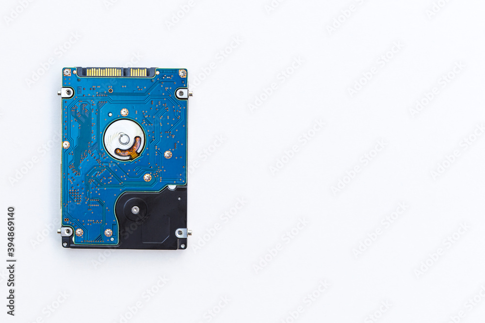 Hard Disk Drive HDD on White Background, computer data storagedevice for stores and retrieves digital data Hard Disk Drive HDD on White Background, computer data storagedevice for stores and retrieves digital data