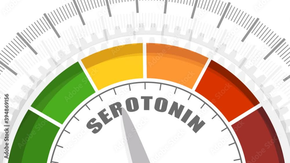 Gradient scale. Hormone serotonin level measuring device. Sign tachometer, speedometer, indicators. Infographic gauge element. 3D rendering. Gradient scale. Hormone serotonin level measuring device. Sign tachometer, speedometer, indicators. Infographic gauge element. 3D rendering.