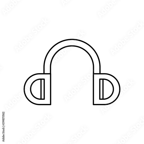 headphone line icon. simple design editable. design vector illustration