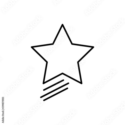 Star line icon. simple design editable. design vector illustration