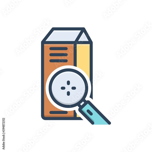 Color illustration icon for closely
