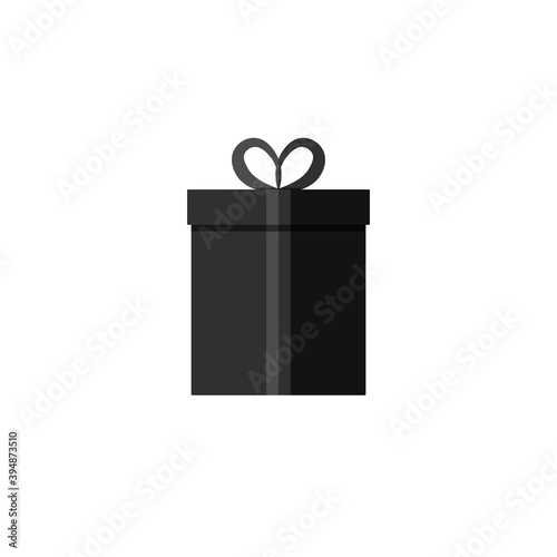 Gift box icon, graphic design template, Christmas present symbol, Xmas web sign, app button, vector illustration