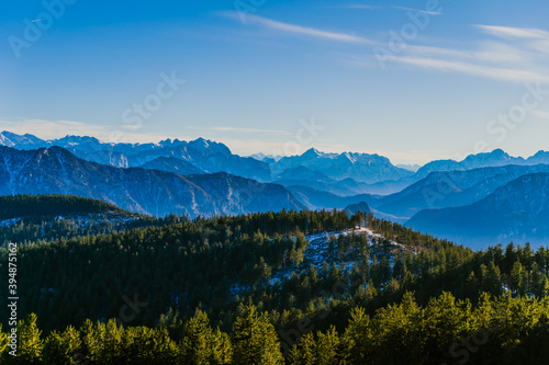mountain landscape in autumn in Berchtesgadener Land Germany