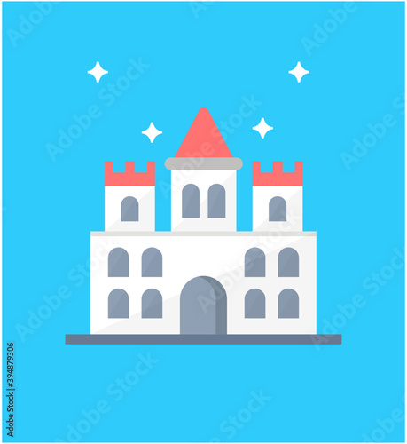 Castle Building Vector 