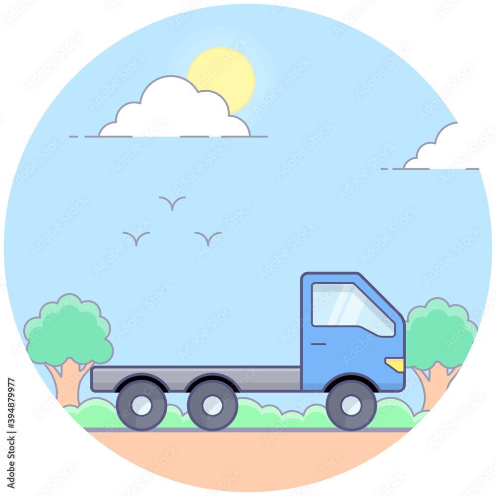 Obraz premium Delivery Cargo Truck 