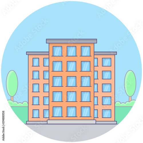 Hotel Architecture Vector