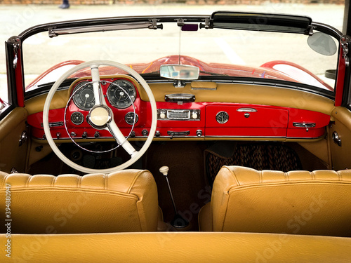 classic car interior