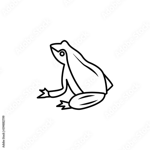frog line icon. signs and symbols can be used for web, logo, mobile app, ui, ux