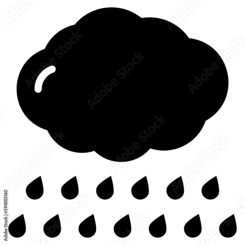Cloud Raining Vector 