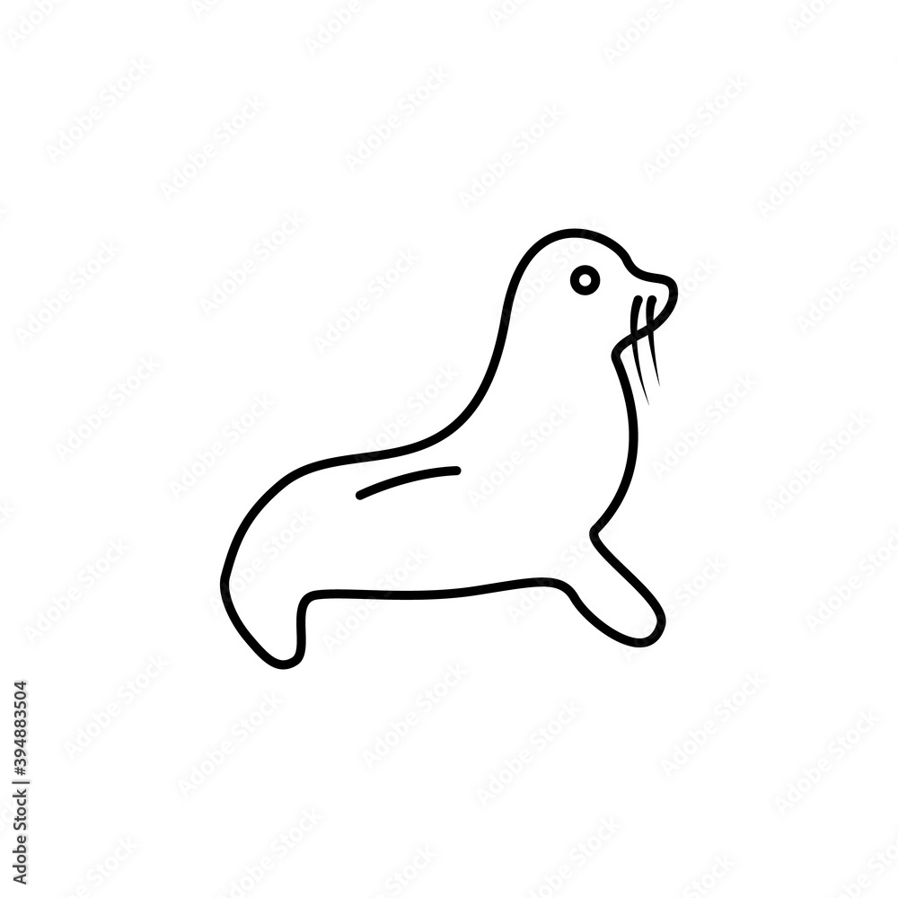 seal line icon. signs and symbols can be used for web, logo, mobile app, ui, ux seal line icon. signs and symbols can be used for web, logo, mobile app, ui, ux