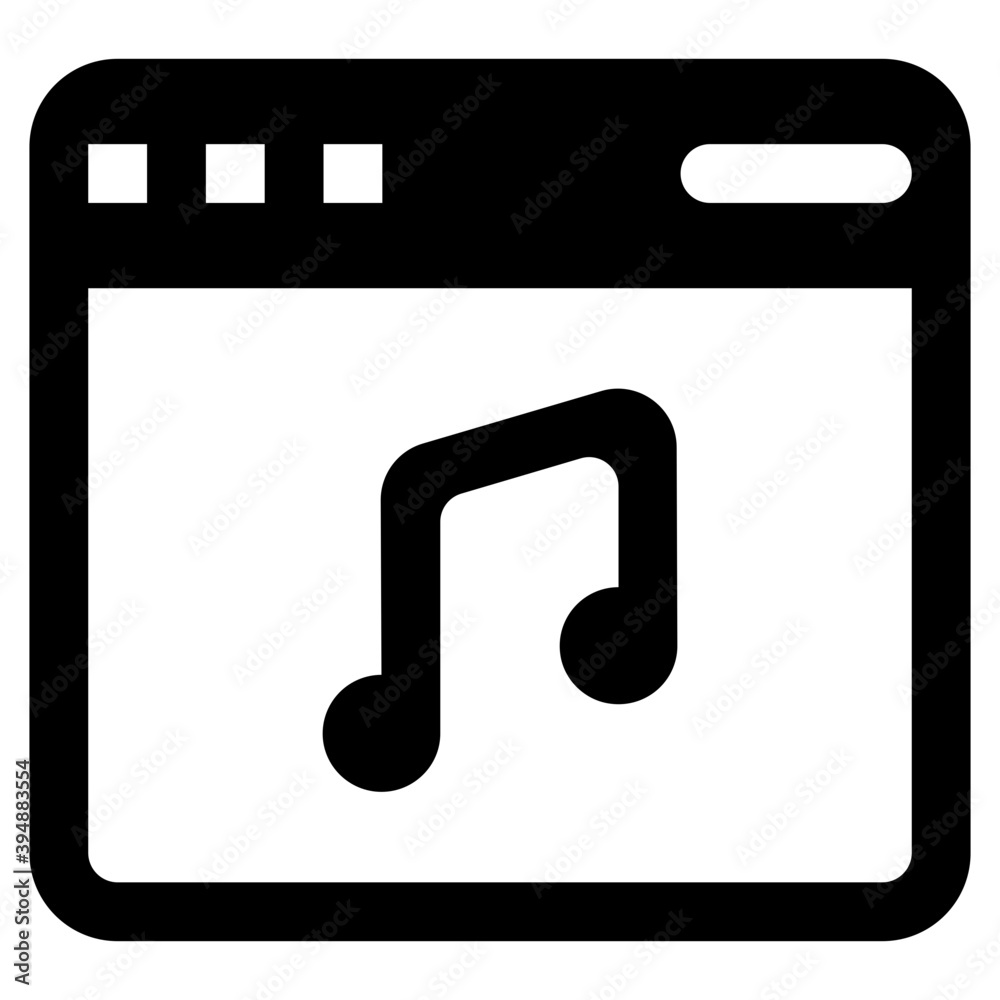 Music Website Vector 