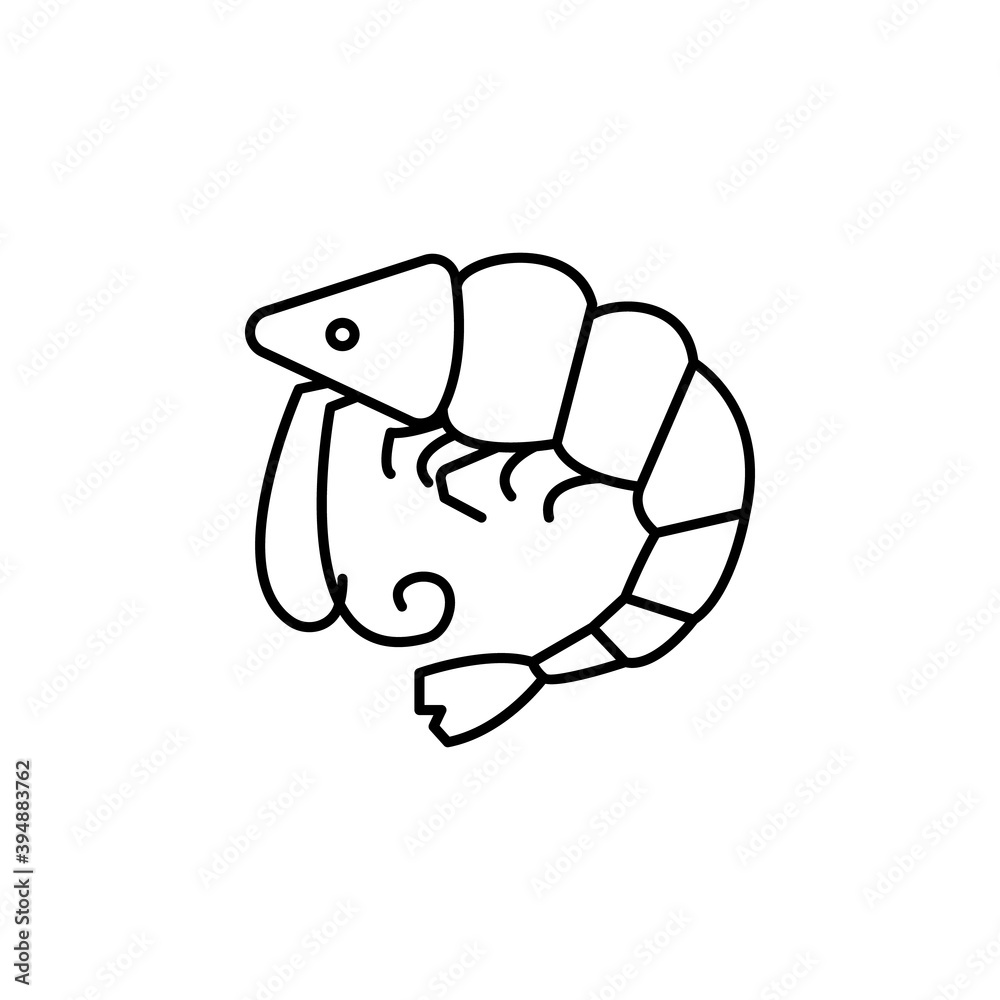 shrimp line icon. signs and symbols can be used for web, logo, mobile app, ui, ux shrimp line icon. signs and symbols can be used for web, logo, mobile app, ui, ux