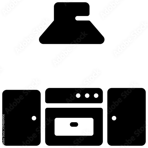 Kitchen Glyph Vector 