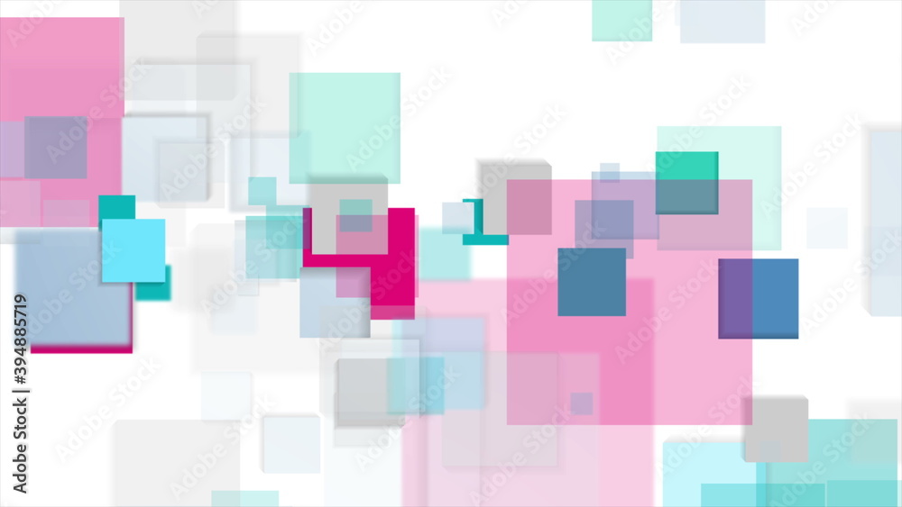 Cyan and pink squares tech abstract background Cyan and pink squares tech abstract background