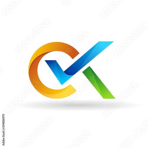OK check mark logo, check mark icon
