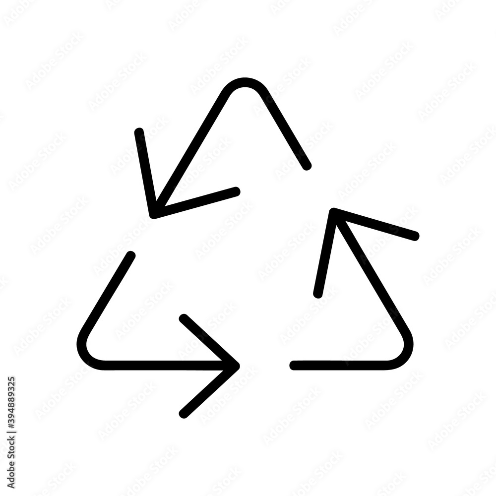 recycle icon isolated on white background from ecology collection. recycle icon trendy and modern recycle symbol for logo, web, app, UI. recycle icon simple sign. recycle icon flat vector illustration recycle icon isolated on white background from ecology collection. recycle icon trendy and modern recycle symbol for logo, web, app, UI. recycle icon simple sign. recycle icon flat vector illustration