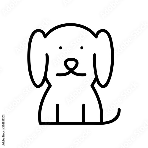 dog icon isolated on white background from old age collection. dog icon trendy and modern dog symbol for logo, web, app, UI. dog icon simple sign.