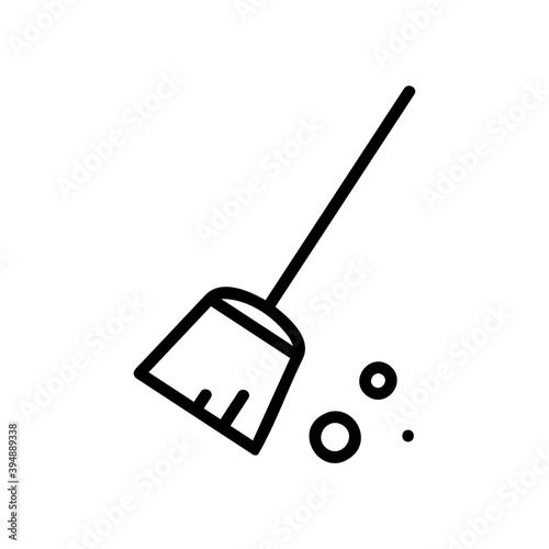 broom icon isolated on white background from barber shop collection. broom icon trendy and modern broom symbol for logo, web, app, UI. broom icon simple sign.