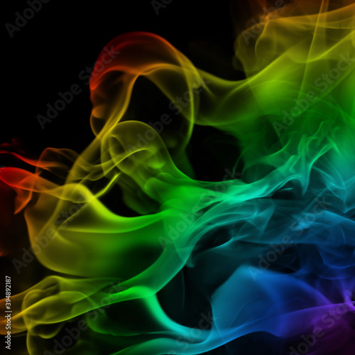 abstract colorful smoke