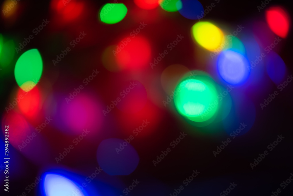 abstract background of lights, abstract christmas lights, christmas lights, bokeh lights colourful in the dark