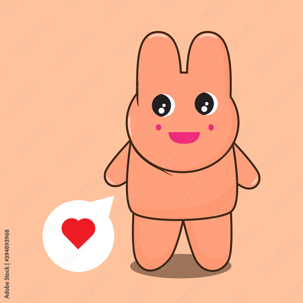 mascot korean emoticon vector, korean mascot illustration
