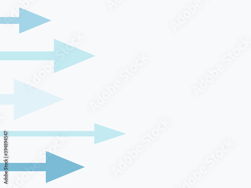 Right lateral blue arrows moving illustration