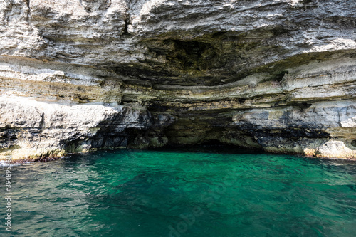 Grotto on the Bank of the Tarkhankut national nature Park in the village of Olenevka