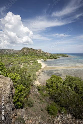 Balanan Beach is one of the tours in Baluran National Park, with the stunning beauty of the sea, East Java - Indonesia. photo